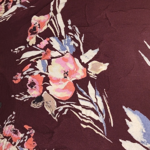 LADIES BILLABONG STRAPLESS FLORAL TOP off shoulders size medium - Picture 7 of 7